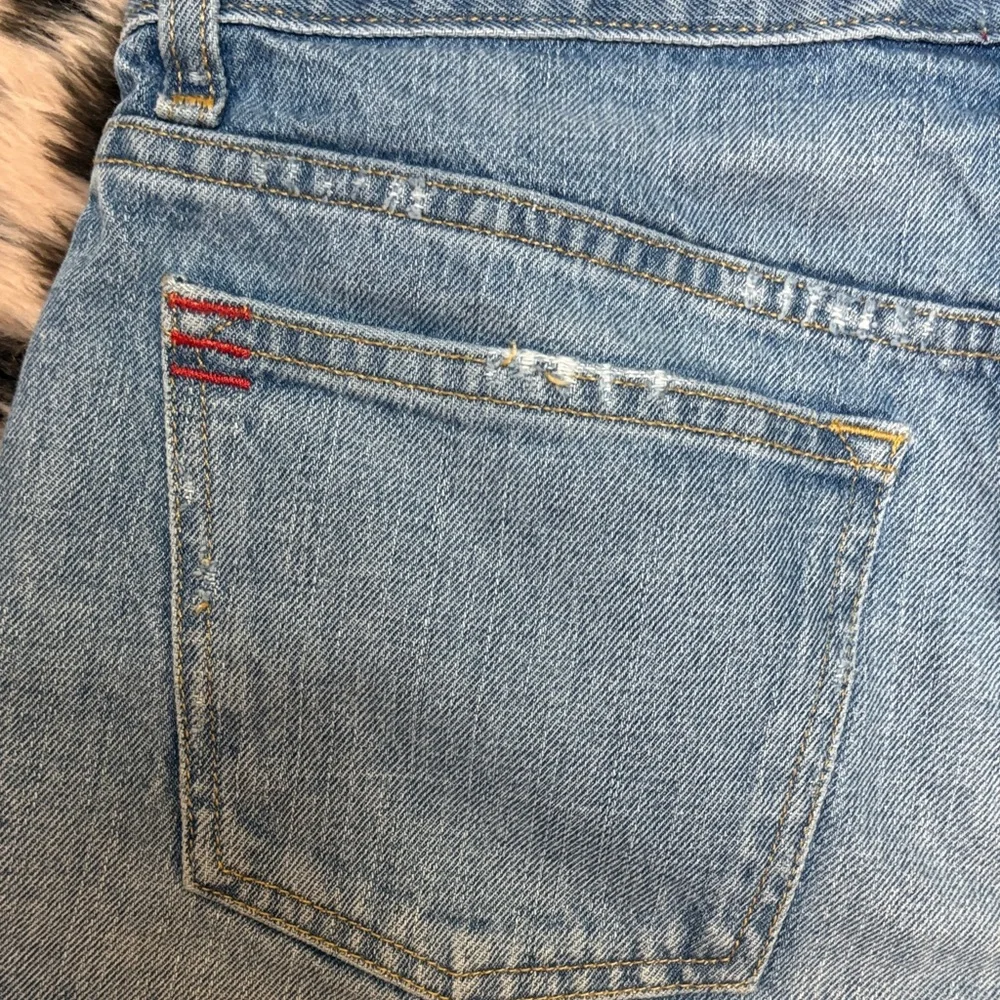 BDG Light Blue Ripped Distressed Essential Mid-Rise Jean Shorts - Picture 6 of 6